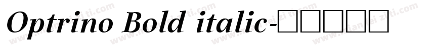 Optrino Bold italic字体转换